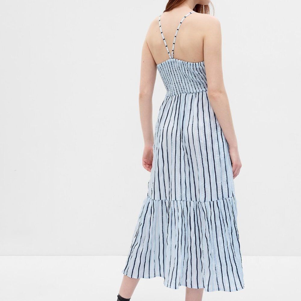 GAP Women's Tie-Front Ruffle Hem Maxi Dress - Picture 2 of 2